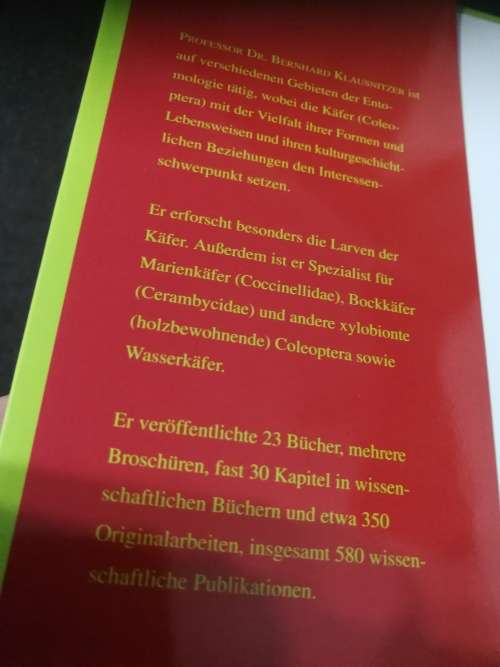 KAFER BERNHARD KLAUSNITZER ( Book in German )