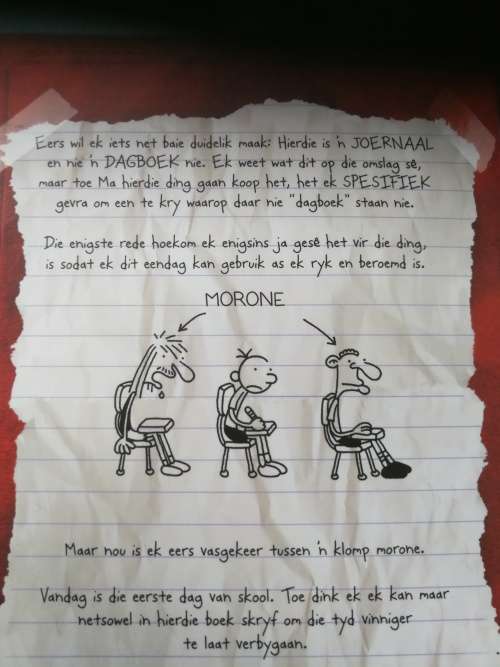 DAGBOEK VAN `n WIMPY KID JEFF KINNEY ( Afrikaans version of Diary of a Wimpy Kid )