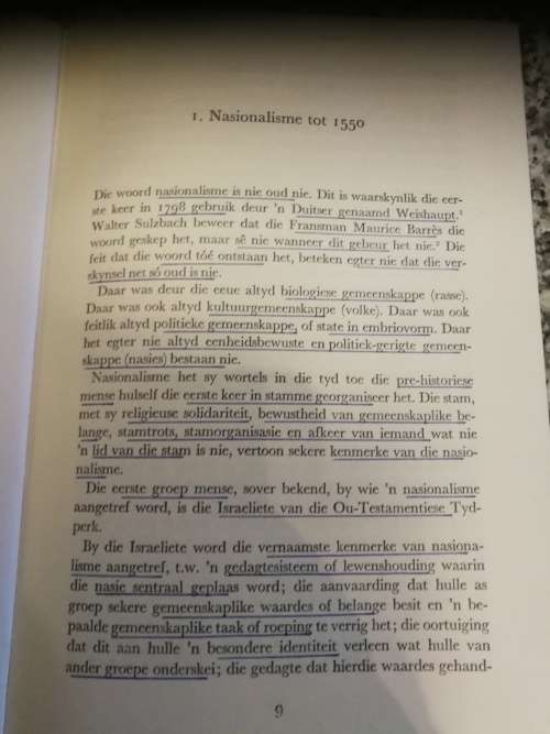 NASIONALISME  Prof Dr D J Kotze  Deel Twee van Nationalisme as Historiese Faktor