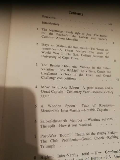 THE VARSITY SPIRIT The Story of Rugby Football at the University of Cape Town LOUIS BABROW