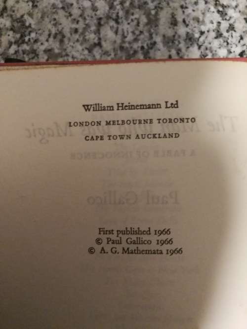 THE MAN WHO WAS MAGIC PAUL GALLICO