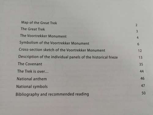 The VOORTREKKER MONUMENT Pretoria Visitor`s Guide and Souvenir revised edition 2007