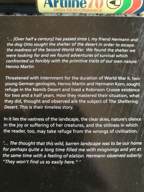 THE SHELTERING DESERT HENNO MARTIN ( Softcover )