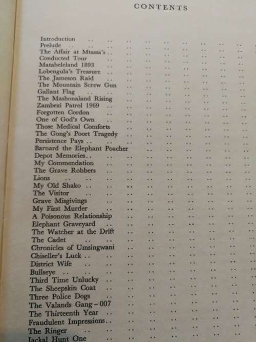 OUTPOST Stories of the Rhodesian Police ( British South Africa Police of Rhodesia  BSAP )