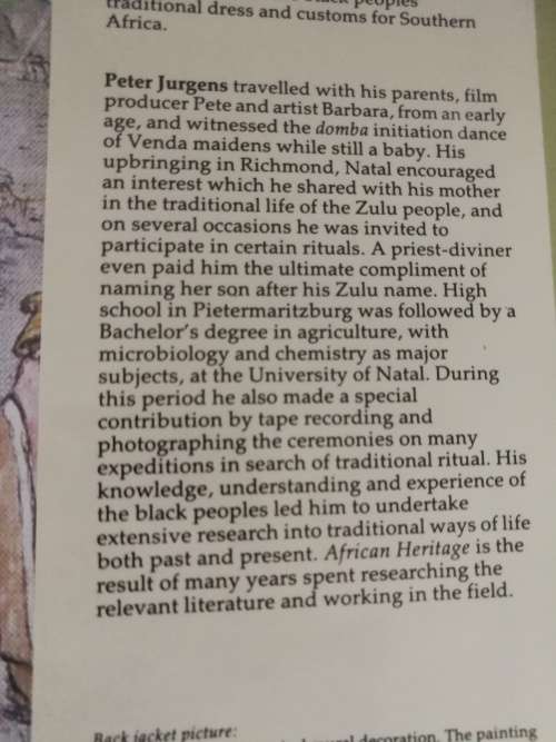 AFRICAN HERITAGE BARBARA TYRRELL PETER JURGENS  ( Black Peoples of Southern Africa )