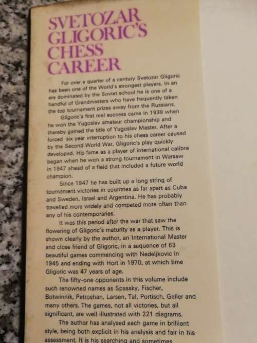 3 Books on CHESS  by Walter Korn Edward Lasker and Svetozar Gligoric