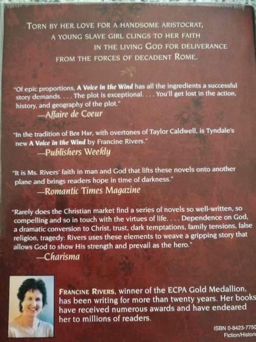 3 FRANCINE RIVERS 3 Books MARK of the LION SERIES  TRILOGY Books 1 2 and 3 ( complete )