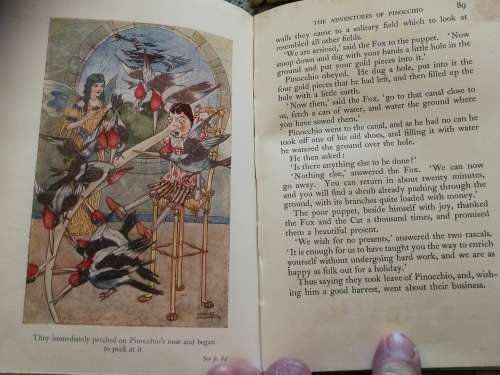PINOCCHIO The Tale of a Puppet by C COLLODI Childrens Illustrated Classics 1951