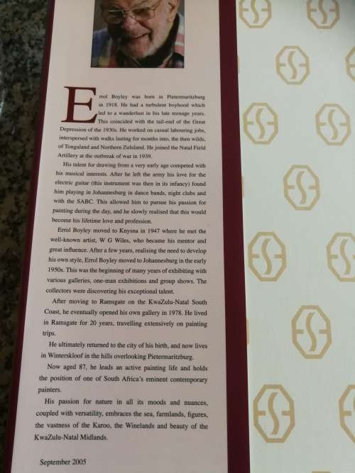 ERROL BOYLEY ( Ltd Edition & SIGNED ) BIOGRAPHY CELEBRATION OF A LIFE JOCELYN BOYLEY ART PAINTING