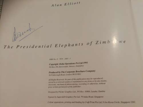 THE PRESIDENTIAL ELEPHANTS of ZIMBABWE Plus BATTLE FOR THE PRESIDENT`S ELEPHANTS 2 Books