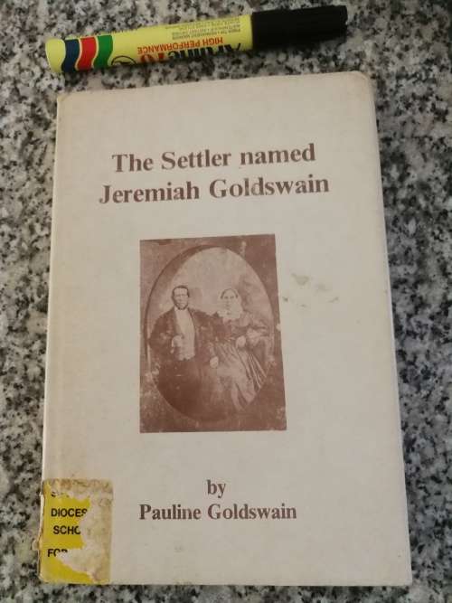 THE SETTLER NAMED JEREMIAH GOLDSWAIN  by PAULINE GOLDSWAIN Limited Edition No. 945/1000 settlers