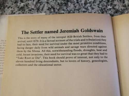 THE SETTLER NAMED JEREMIAH GOLDSWAIN  by PAULINE GOLDSWAIN Limited Edition No. 945/1000 settlers