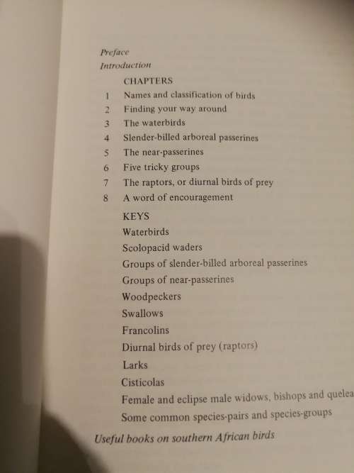 AIDS TO BIRD IDENTIFICATION IN SOUTHERN AFRICA GORDON MACLEAN ( bird watching  birds birding )