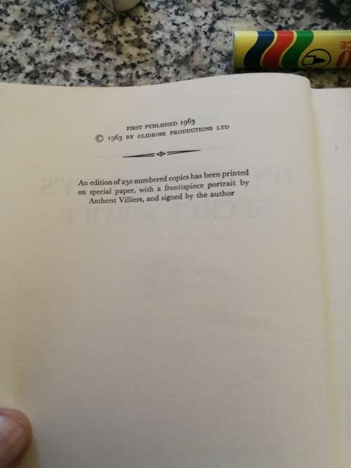 Reserved for Sea Lun ON HER MAJESTY`S SECRET SERVICE IAN FLEMING