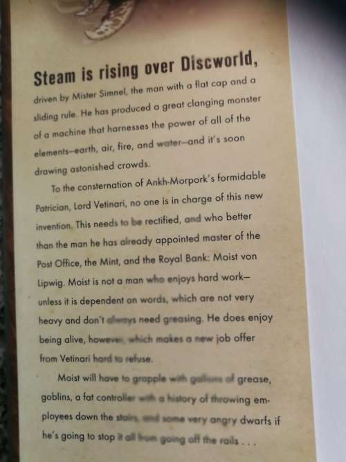 TERRY PRATCHETT RAISING STEAM A DISCWORLD NOVEL Hardcover