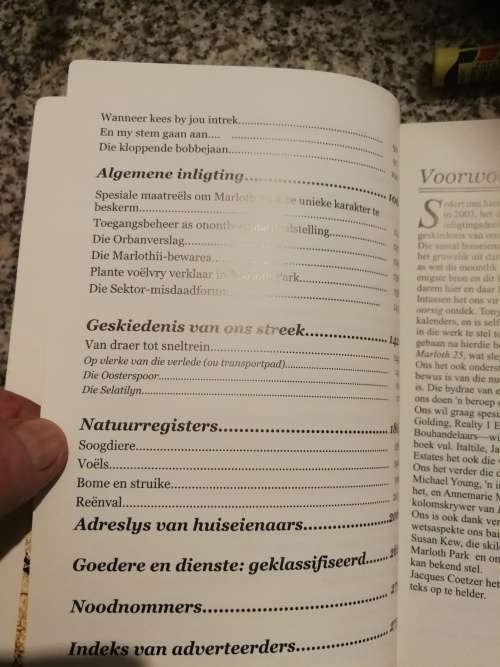 MARLOTH 30 1977 - 2007  JACQUES de VILLIERS English and Afrikaans ( Lowveld region of Mpumalanga