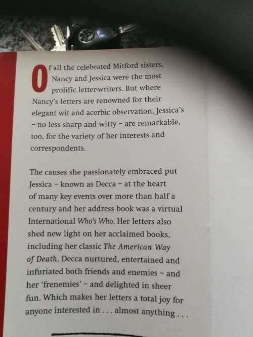 DECCA THE LETTERS OF JESSICA MITFORD EDITED BY PETER Y SUSSMAN