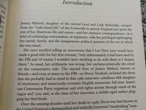 DECCA THE LETTERS OF JESSICA MITFORD EDITED BY PETER Y SUSSMAN