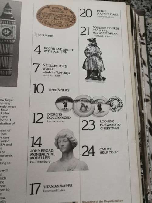 ROYAL DOULTON MAGAZINES INTERNATIONAL COLLECTORS CLUB 1980 -1983  11 in a Binder