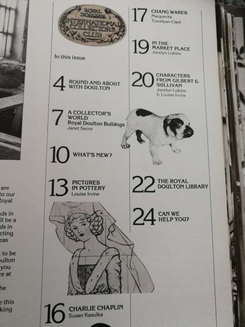 ROYAL DOULTON MAGAZINES INTERNATIONAL COLLECTORS CLUB 1980 -1983  11 in a Binder