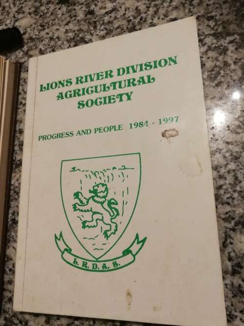 2 Books LIONS RIVER DIVISION AGRICULTURAL SOCIETY  KZN Midlands