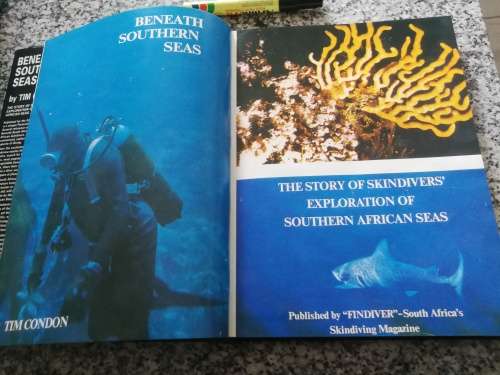 BENEATH SOUTHERN SEAS TIM CONDON (  S Africa skindiving diving history shipwrecks
