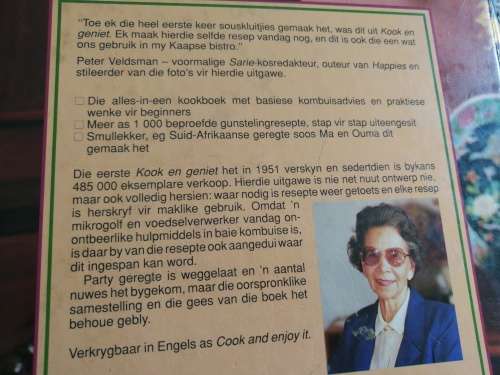 KOOK EN GENIET S L A de VILLIERS VOLEDIGE HERSIENE UITGAWE