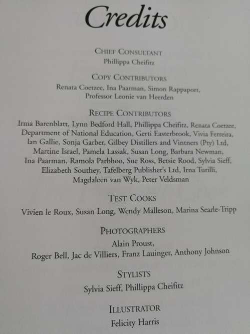 SOUTH AFRICAN COOKBOOK Heritage Publications  Cook Book  The Classic Cooking Guide