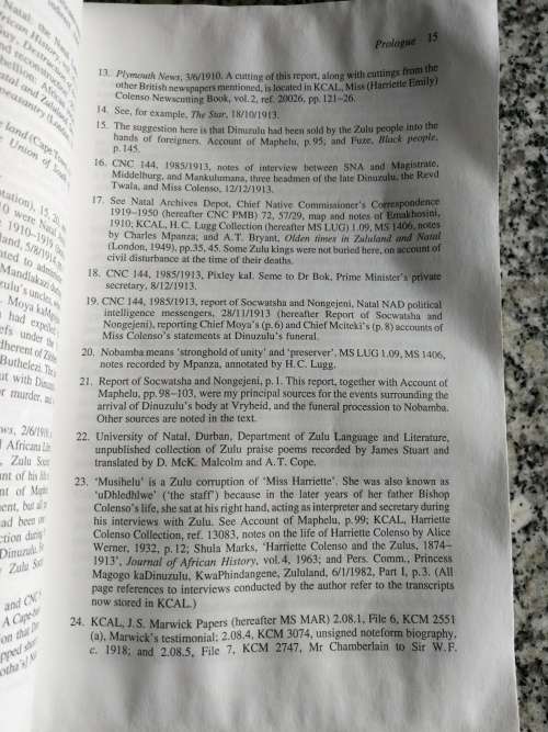 TO BIND THE NATION NICHOLAS COPE Solomon kaDinuzulu and Zulu Nationalism 1913-1933 NB A READING COPY