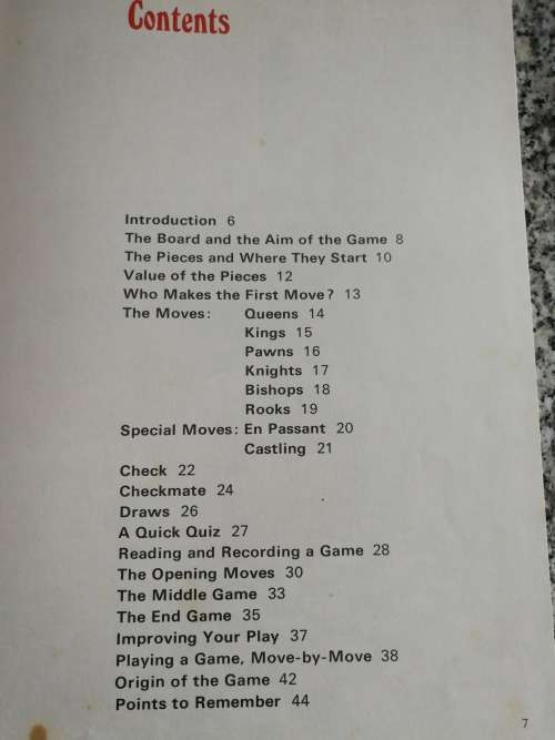 4 Books on CHESS  as described below  ( for beginners )