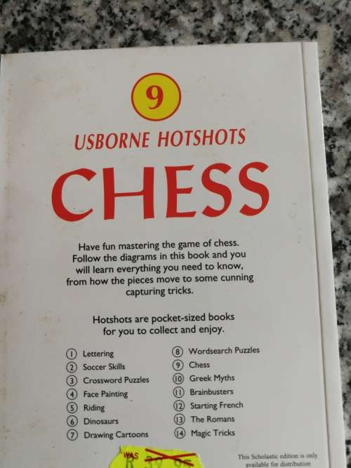 4 Books on CHESS  as described below  ( for beginners )