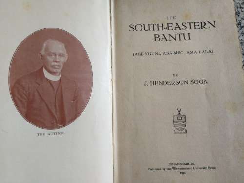 THE SOUTH EASTERN BANTU J HENDERSON SOGA 1930   ( South-Eastern  )