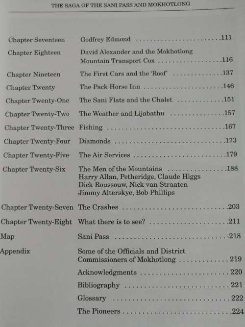 THE SAGE OF THE SANI PASS and MOKHOTLONG by MICHAEL CLARK ( Drakensberg - like new  )