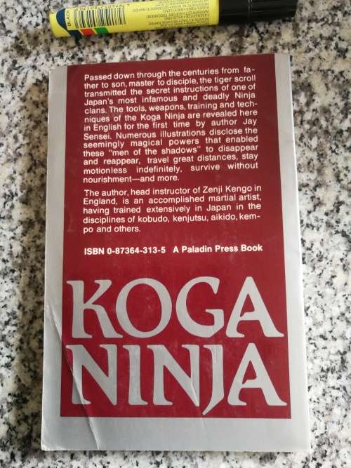 TIGER SCROLL OF THE KOGA NINJA (   weapons training techniques martial arts )