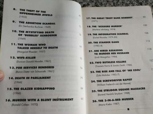 FAMOUS SOUTH AFRICAN CRIMES ROB MARSH 1991