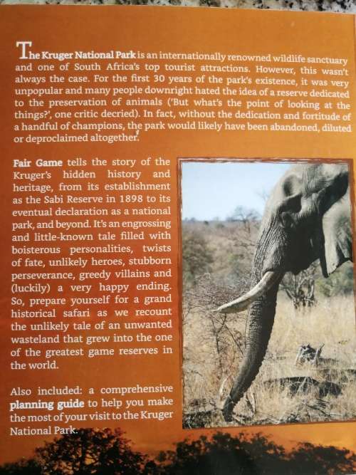 FAIR GAME DAVID FLEMINGER A HIDDEN HISTORY OF THE KRUGER NATIONAL PARK