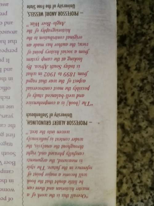 THE CONCENTRATION CAMPS OF THE ANGLO BOER WAR A Social History ELIZABETH van HEYNINGEN