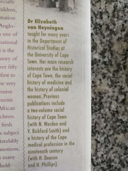 THE CONCENTRATION CAMPS OF THE ANGLO BOER WAR A Social History ELIZABETH van HEYNINGEN