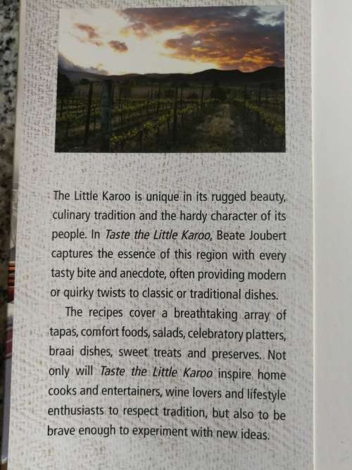 TASTE THE LITTLE KAROO BEATE JOUBERT  ( cooking cookbook )