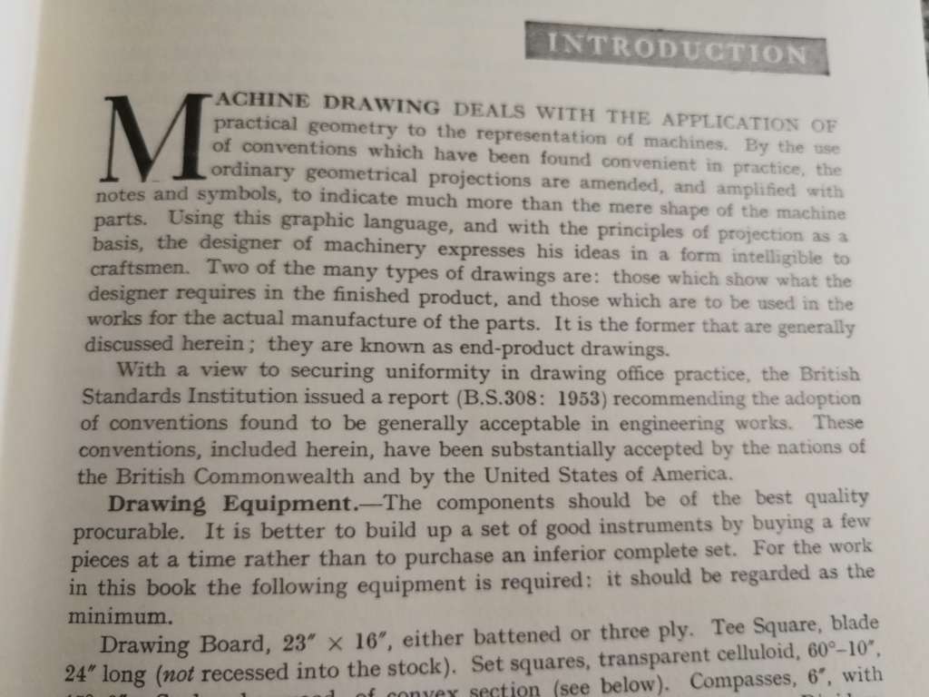 MACHINE DRAWING AND DESIGN W ABBOTT Seventh Edition 1960  ( technical drawing )