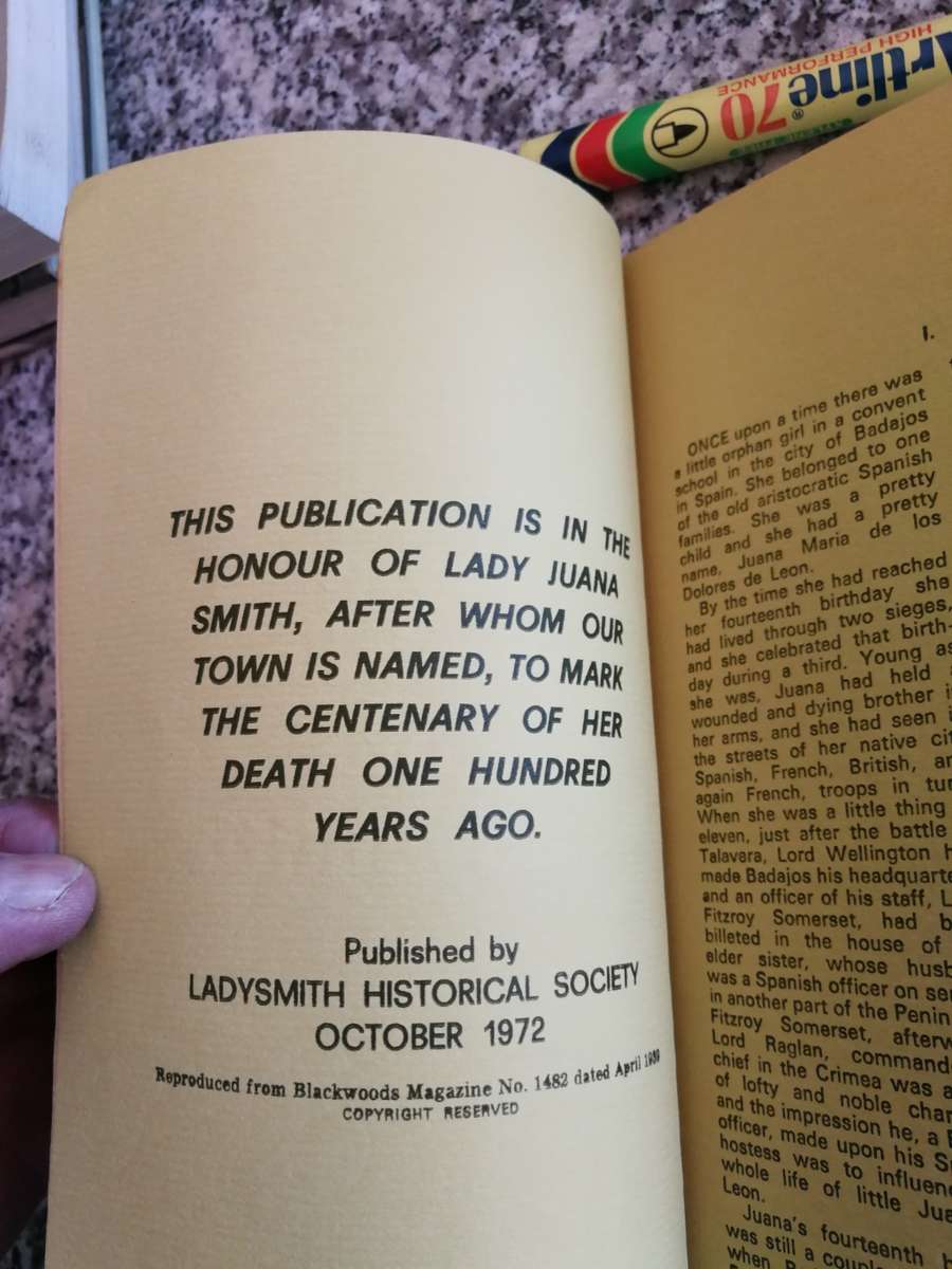 THE SMITHS OF LADYSMITH  published by the Ladysmith Historical Society 1972 KwaZulu Natal
