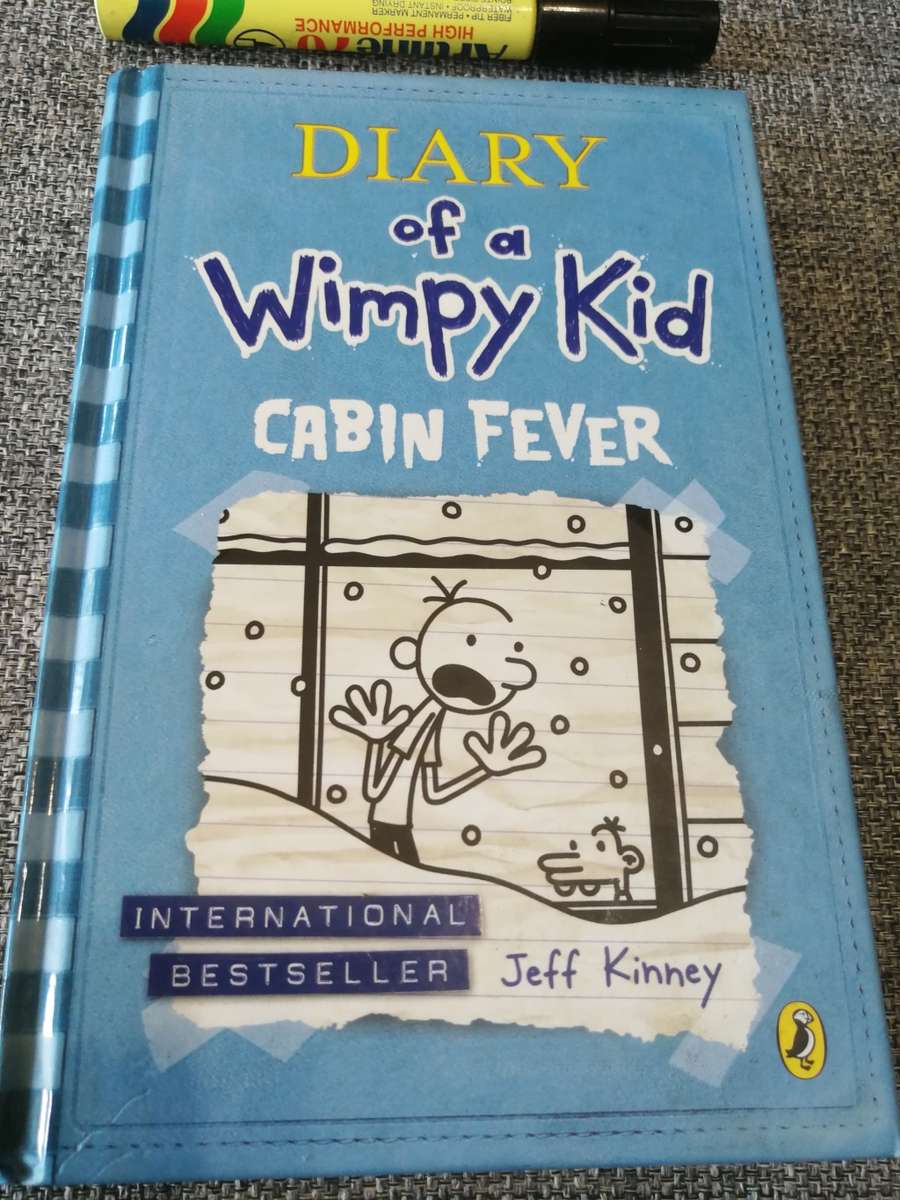 DIARY OF A WIMPY KID CABIN FEVER JEFF KINNEY ( Hardcover )