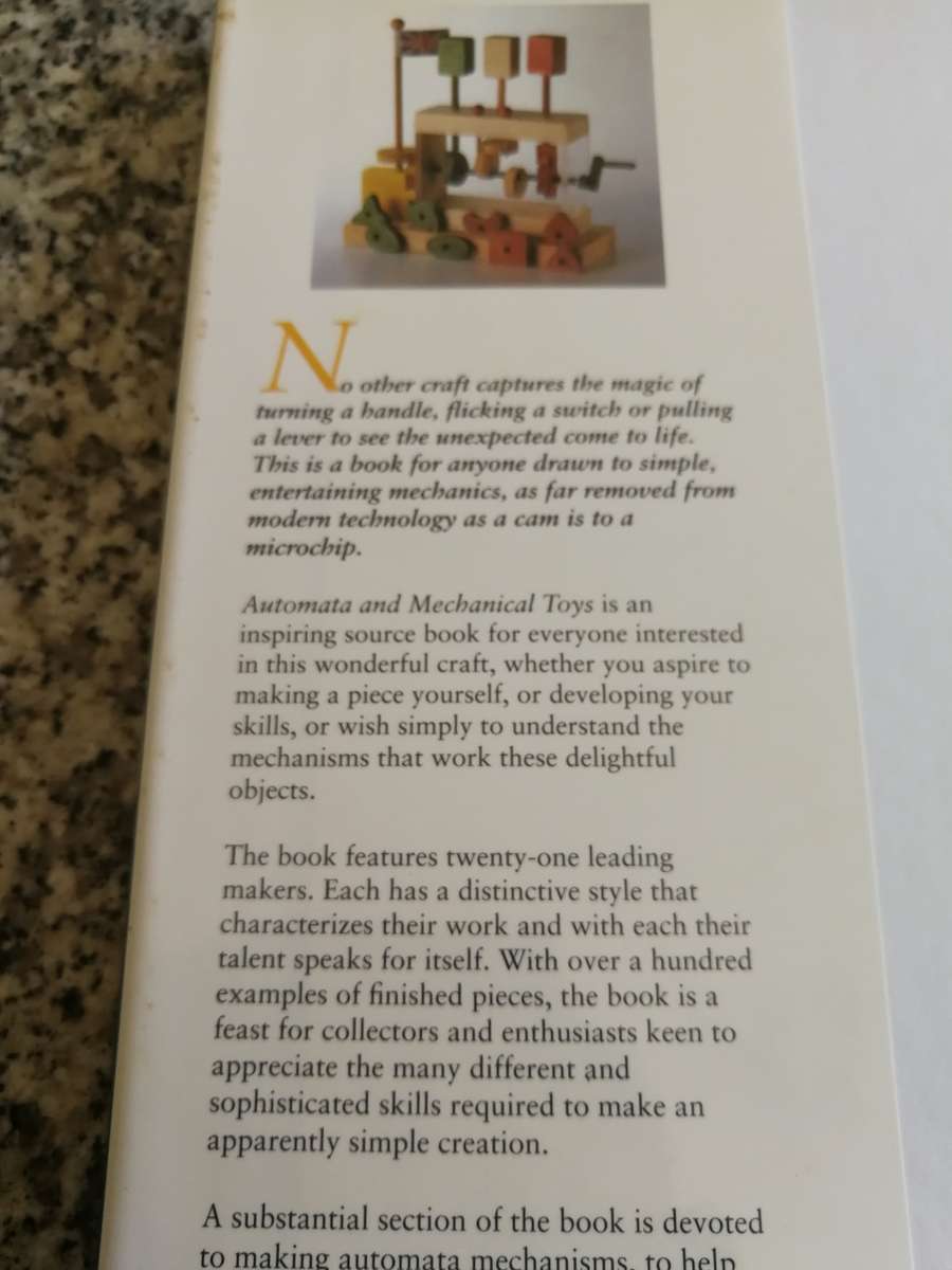 AUTOMATA and MECHANICAL TOYS RODNEY PEPPE includes the history of automata toys  Woodworking