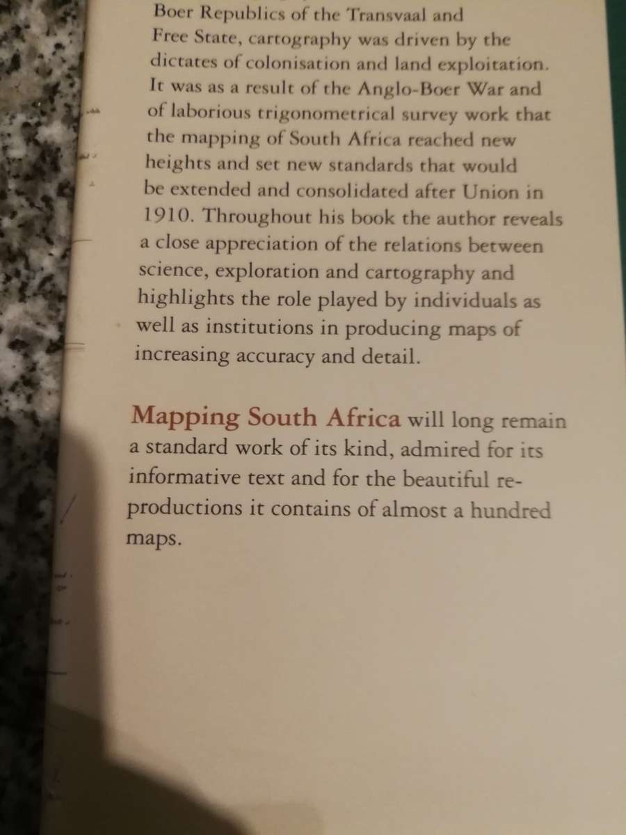 Reserved for Ronnie ANDREW DUMINY MAPPING SOUTH AFRICA A Historical Survey of South African Maps