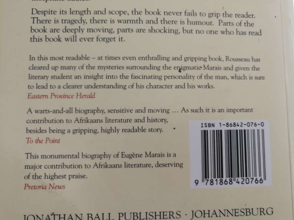 THE DARK STREAM THE STORY OF EUGENE MARAIS LEON ROUSSEAU