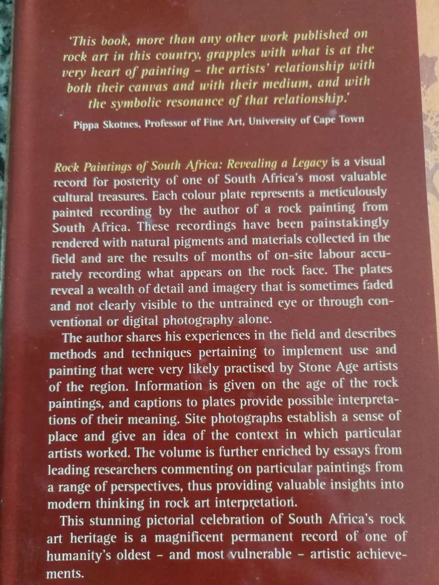 ROCK PAINTINGS of SOUTH AFRICA REVEALING A LEGACY STEPHEN TOWNLEY BASSETT Bushmen Note Description
