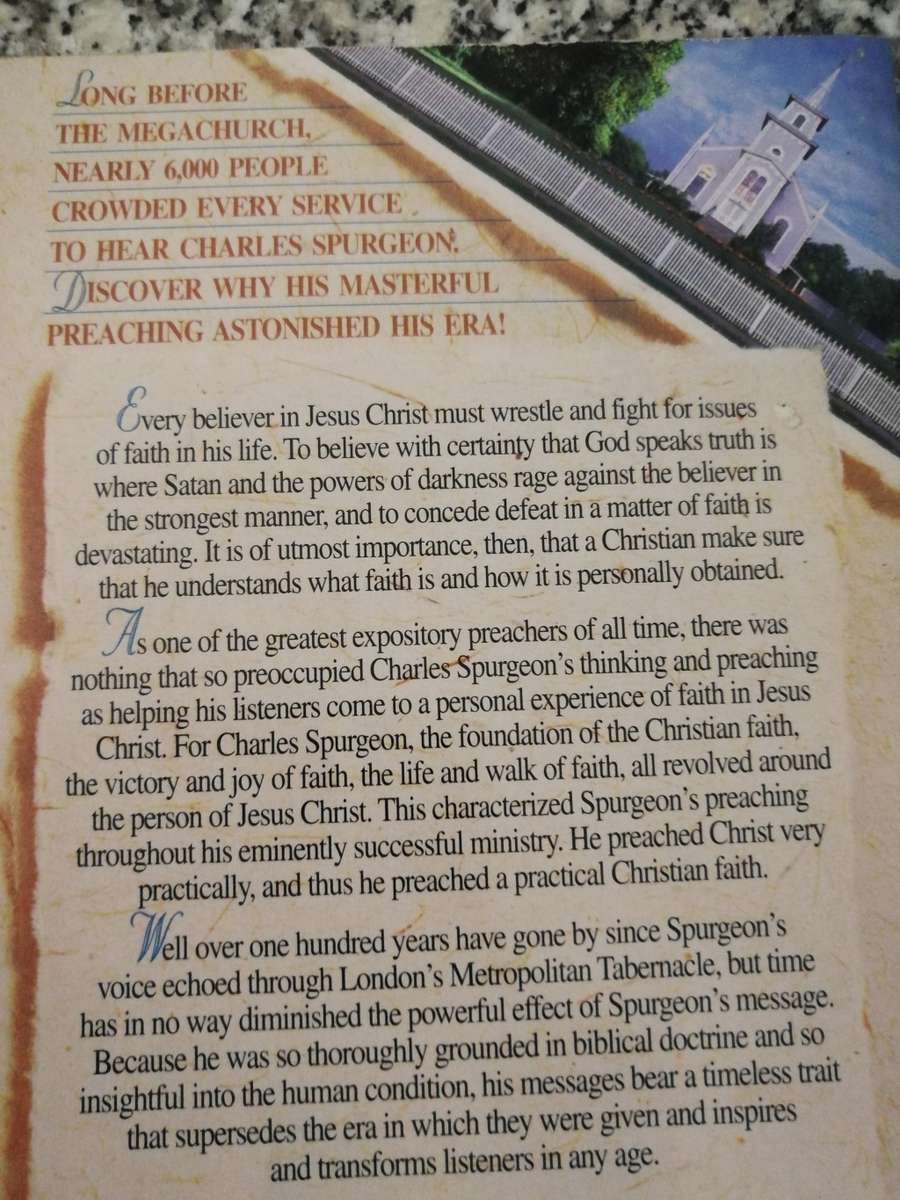 CHARLES SPURGEON THE TRIUMPH OF FAITH IN A BELEIVERS LIFE