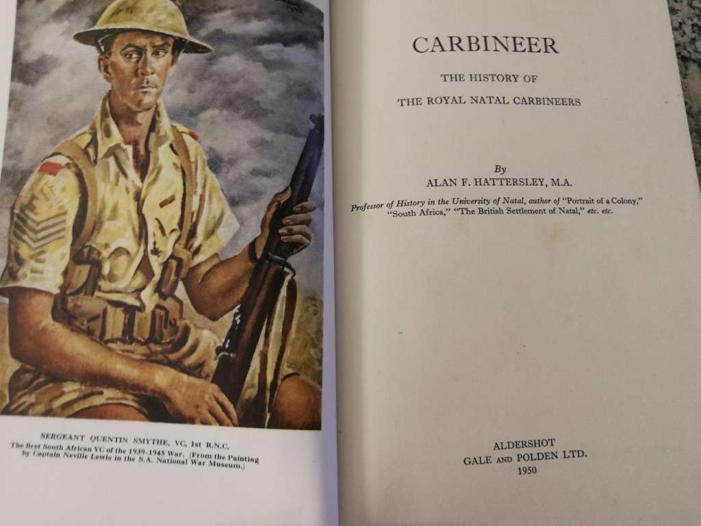 CARBINEER The History of the ROYAL NATAL CARBINEERS ALAN F HATTERSLEY