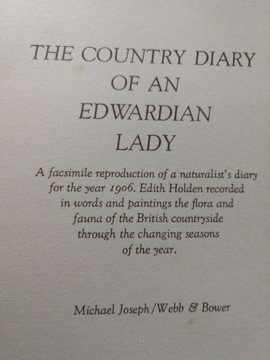 THE COUNTRY DIARY OF AN EDWARDIAN LADY EDITH HOLDEN