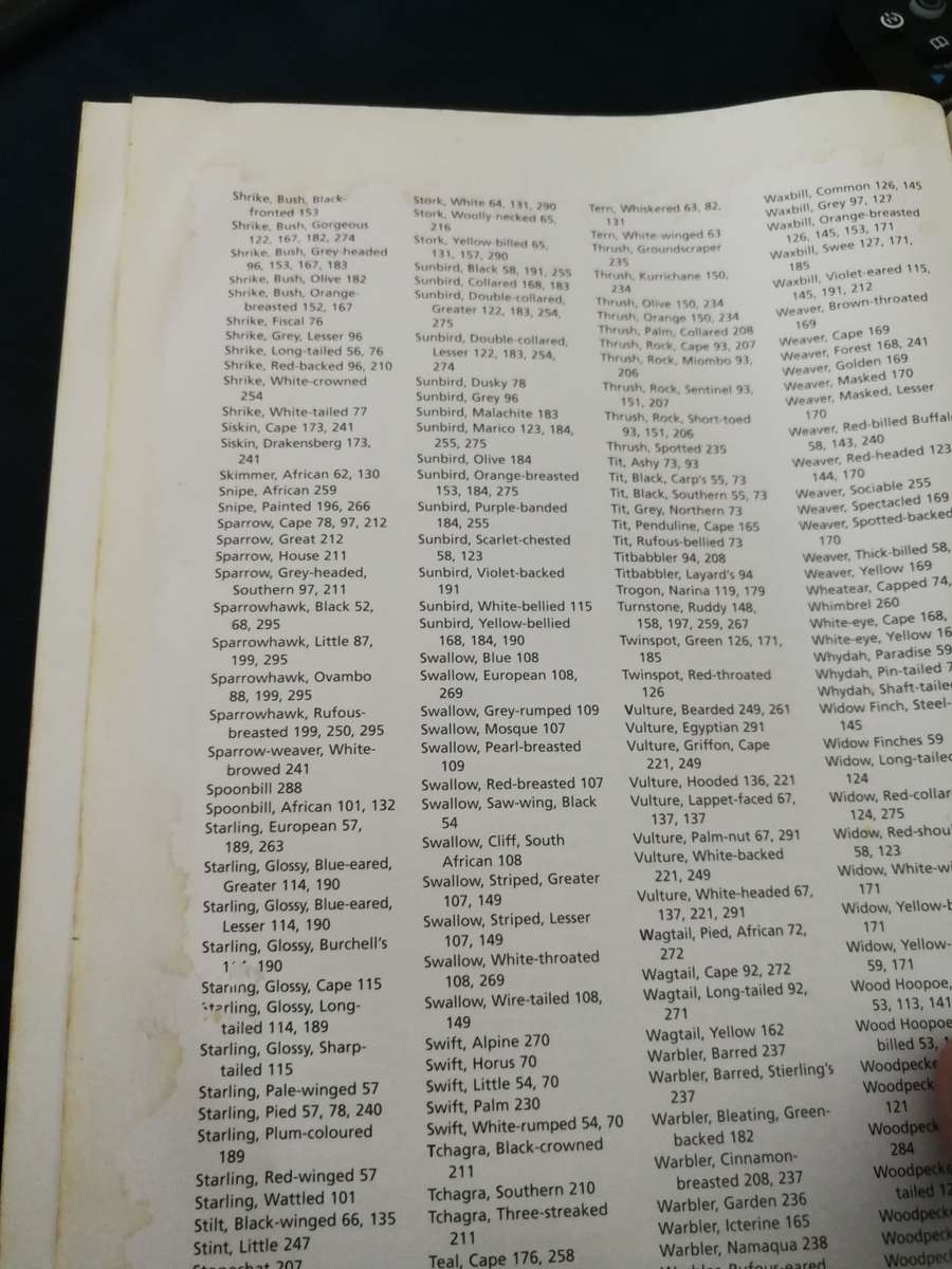 NEWMAN`S BIRDS BY COLOUR S A`s Common Bird`s arranged by COLOUR KENNETH NEWMAN note damage